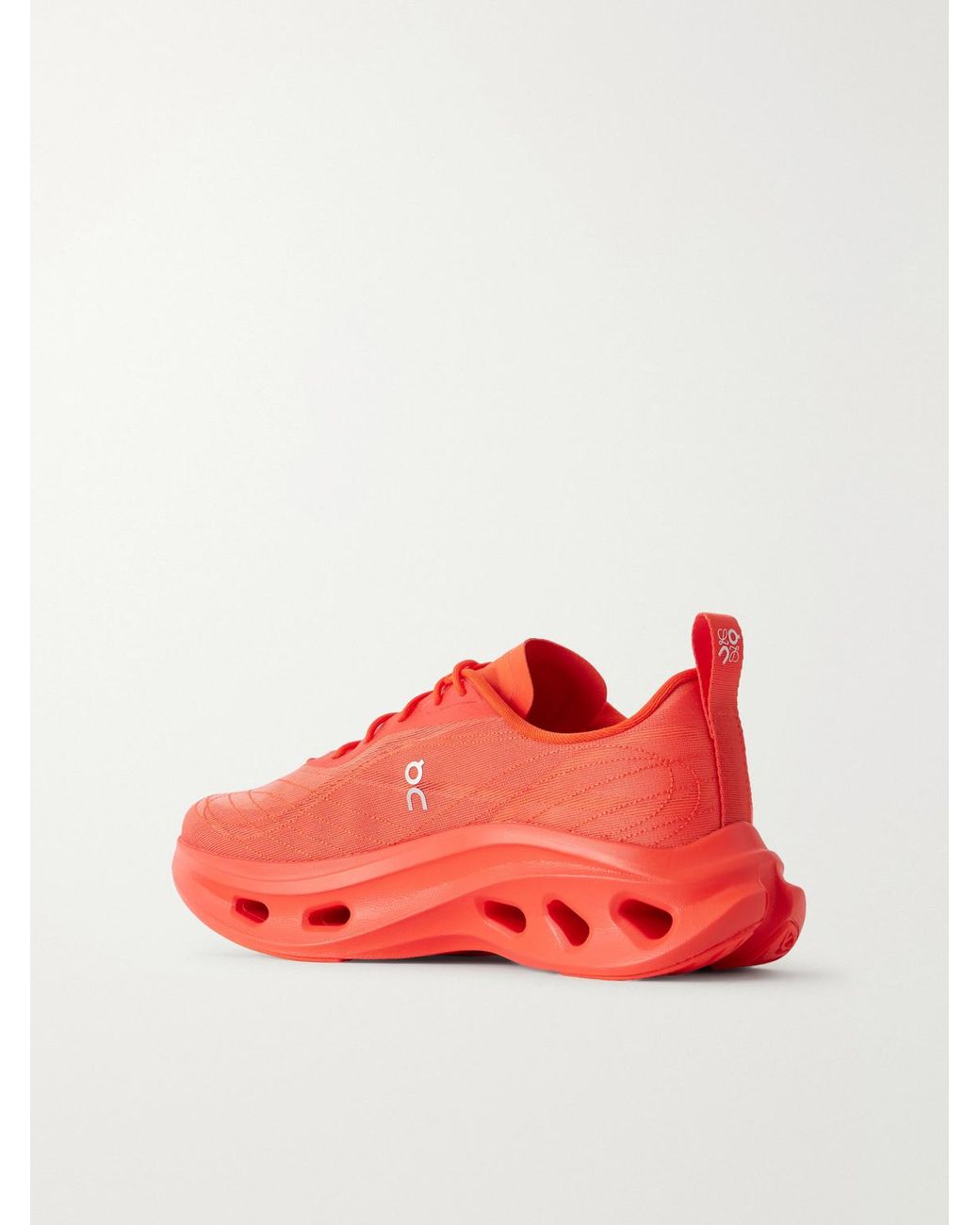 Loewe Red On Cloudtilt Rubber-Trimmed Mesh Sneakers for men