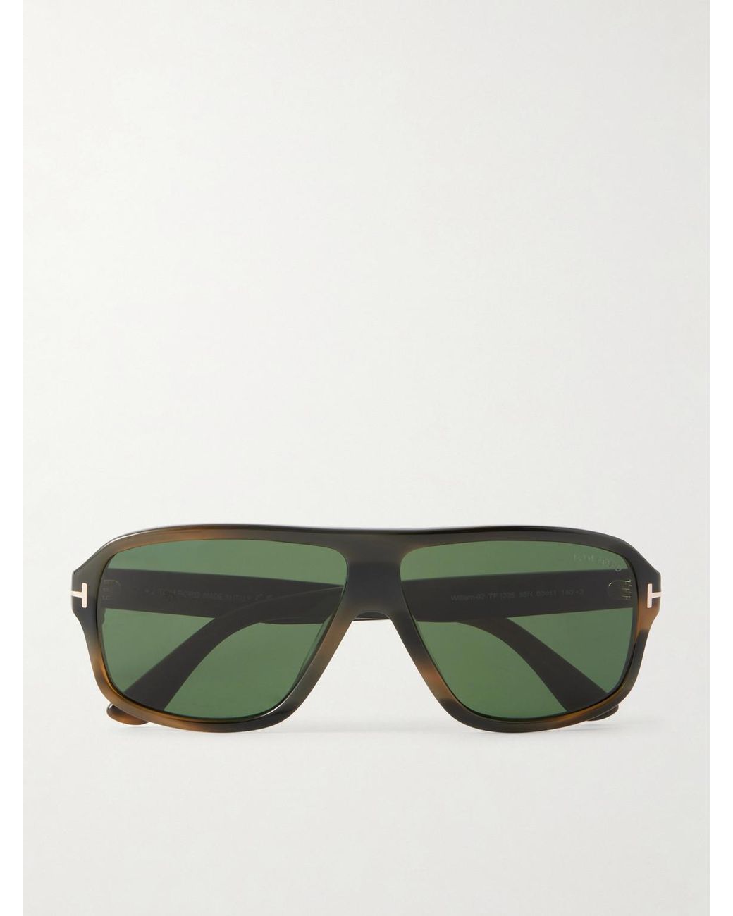 Tom Ford Green William 02 Aviator-style Acetate Sunglasses for men