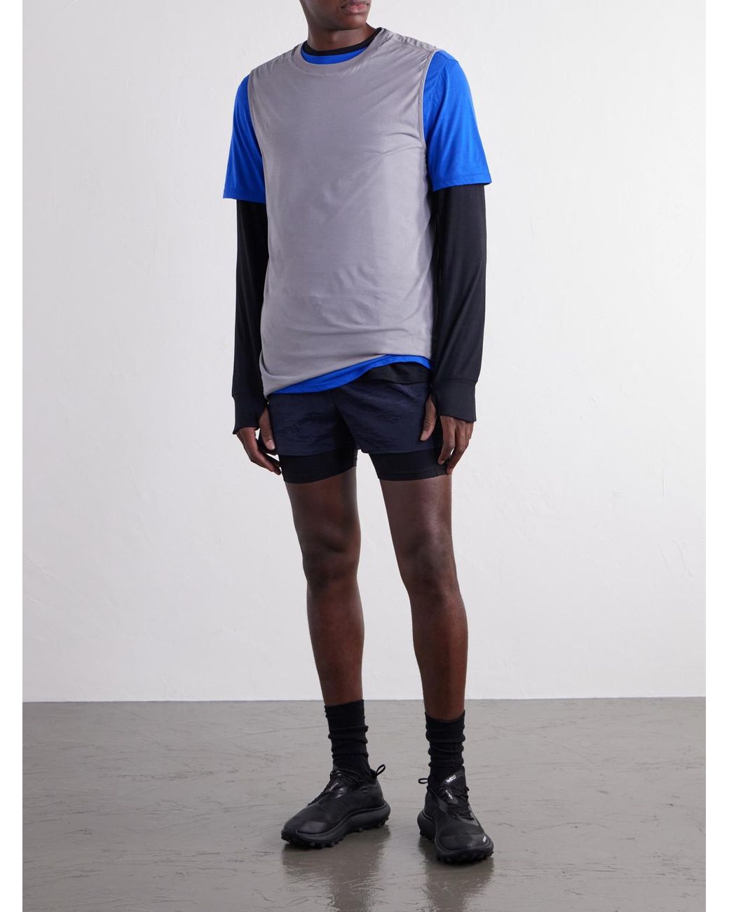 Literary Sport Gray Lorca Cotton-Jersey Tank Top for men