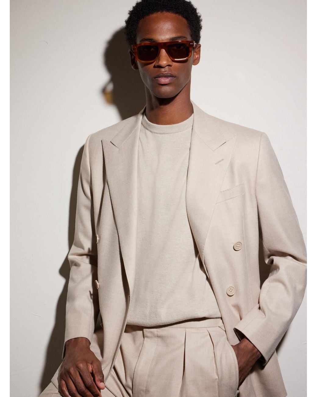 Brunello Cucinelli Brown Square-Frame Acetate Sunglasses for men