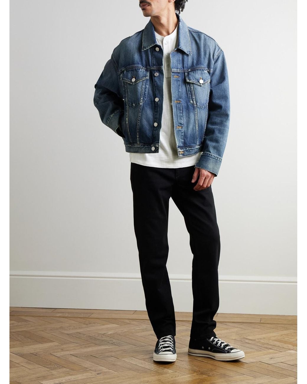 Rag & Bone Black Fit 2 Slim-Fit Stretch-Denim Jeans for men