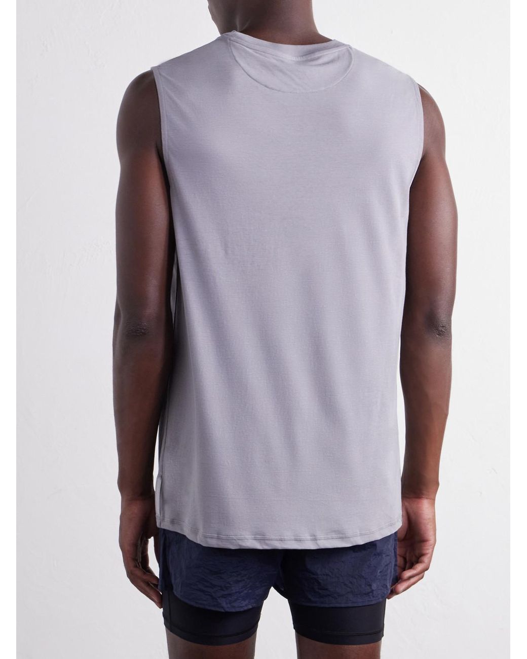 Literary Sport Gray Lorca Cotton-Jersey Tank Top for men