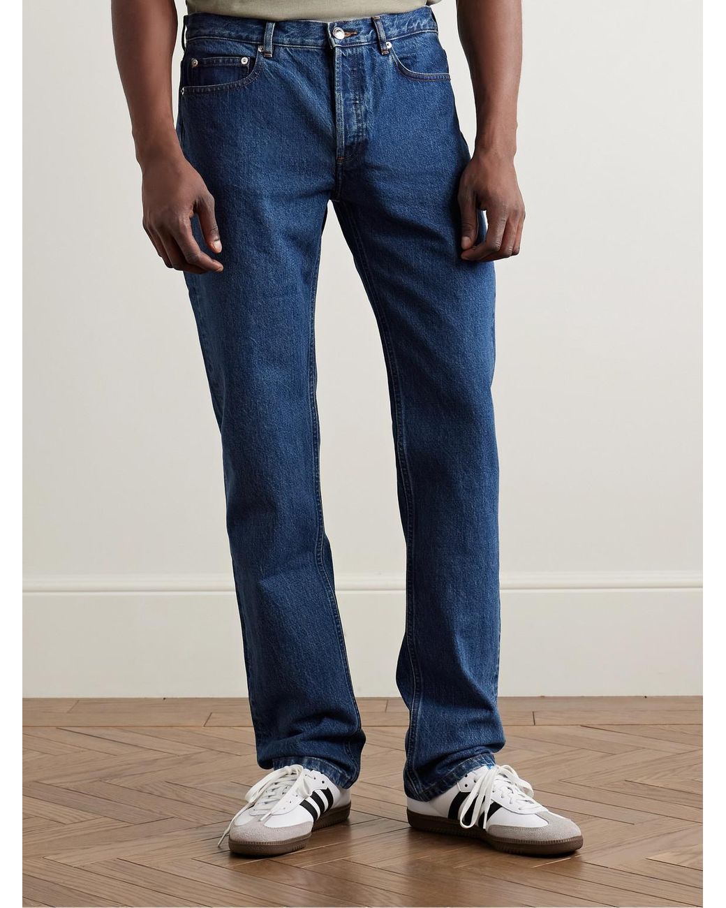 A.P.C. Blue New Standard Straight-Leg Organic Jeans for men