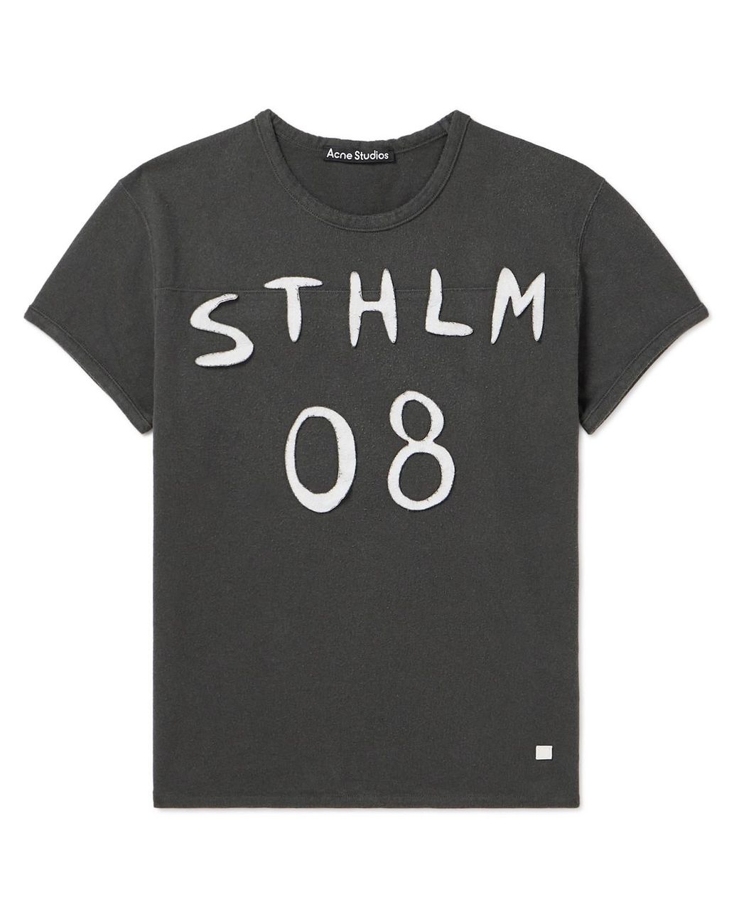 Acne Studios ブラック ピチTシャツ STHLM 08 Acne Studios ロゴTシャツ｜トゥモローランド 公式通販
