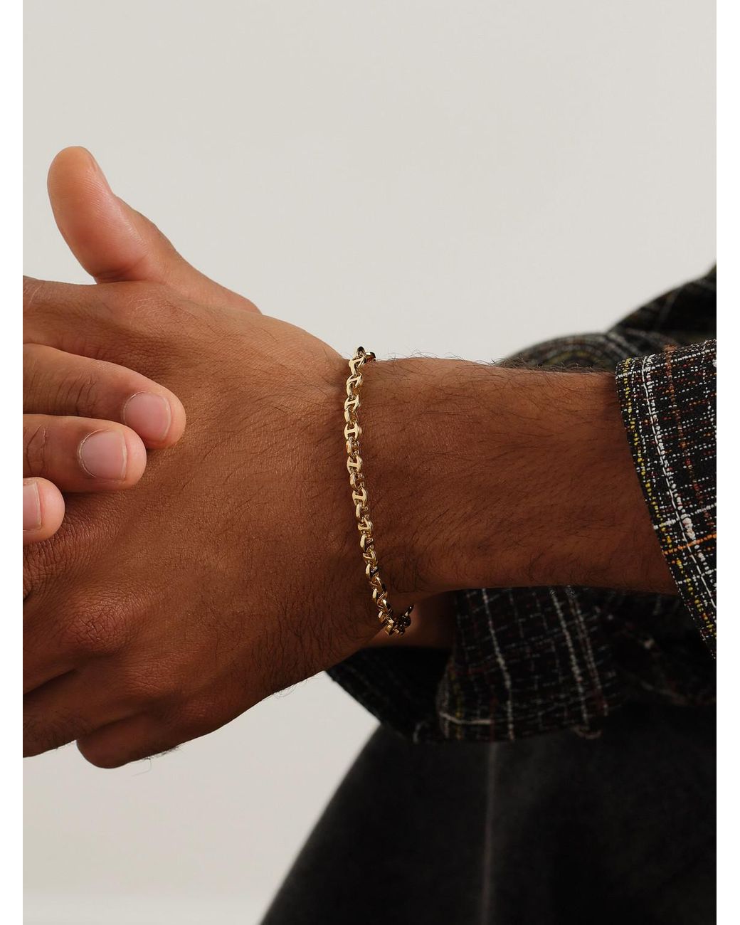Hoorsenbuhs Black Open-Link -Karat Bracelet for men