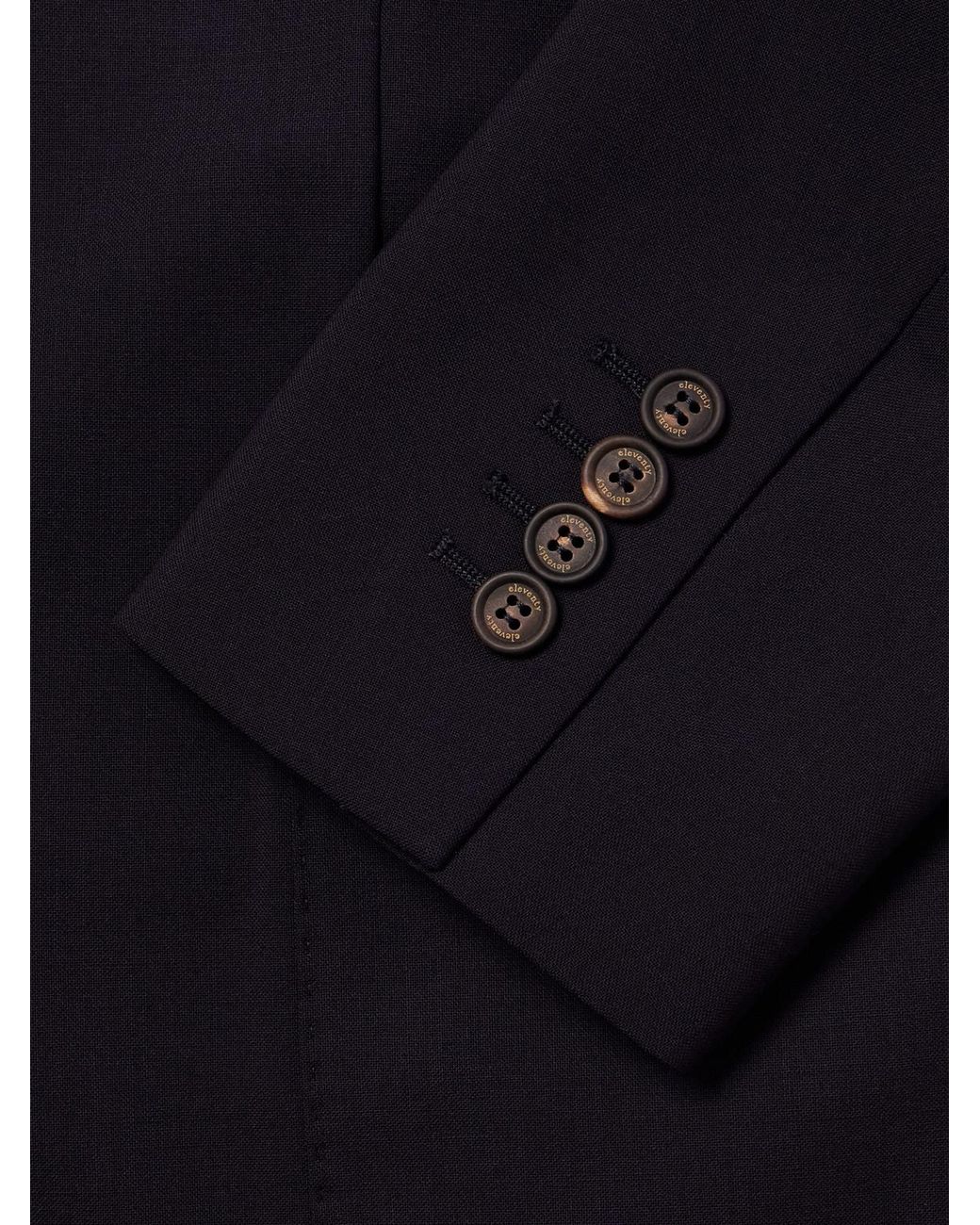 Eleventy Blue Wool-blend Suit Jacket for men