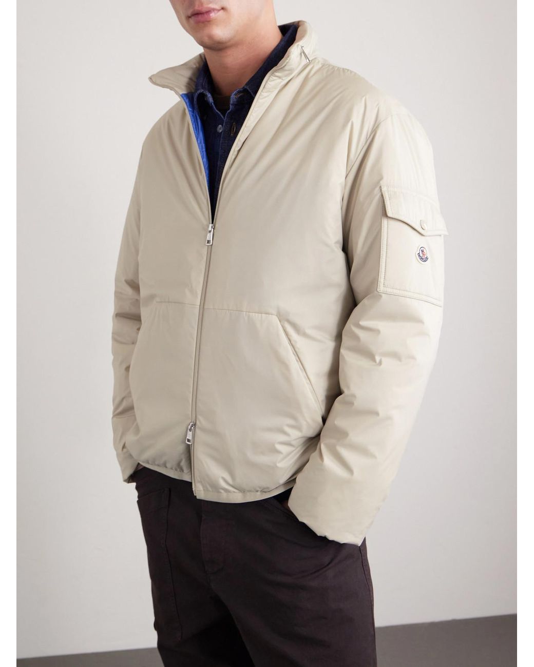 Moncler Natural Padded Shell Down Jacket for men