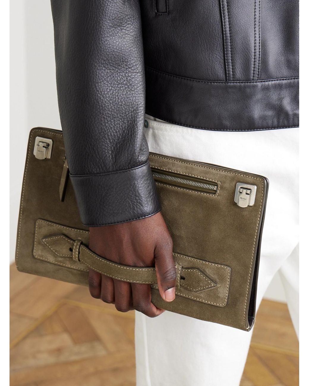 Metier Natural Runaway Suede Pouch for men