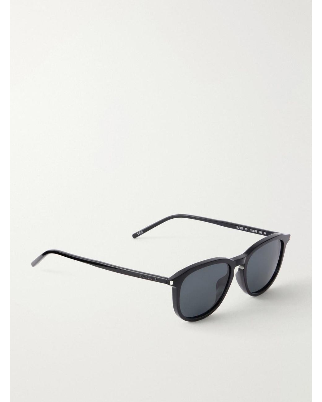 Saint Laurent Black Sl 939 Round-Frame Recycled Acetate Sunglasses for men