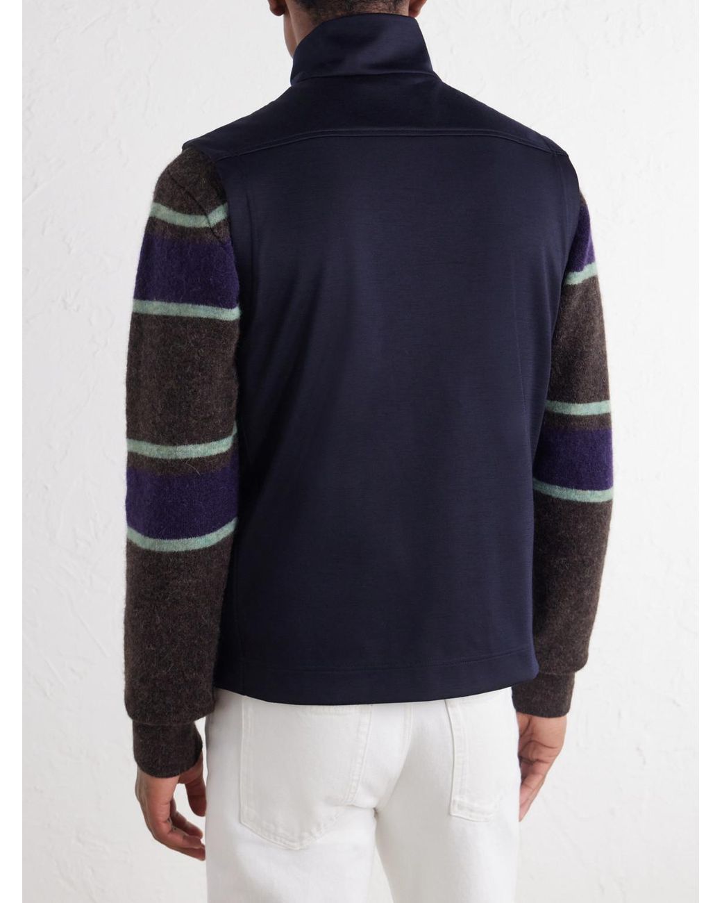 Orlebar Brown Blue Dorien Stretch-Jersey Gilet for men