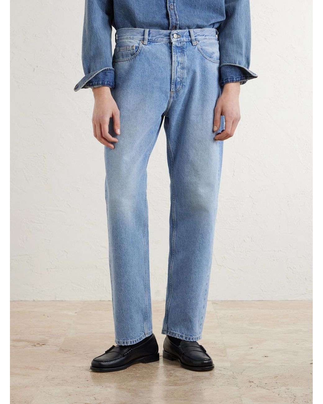 Aimé Leon Dore Blue Ald Straight-Leg Jeans for men