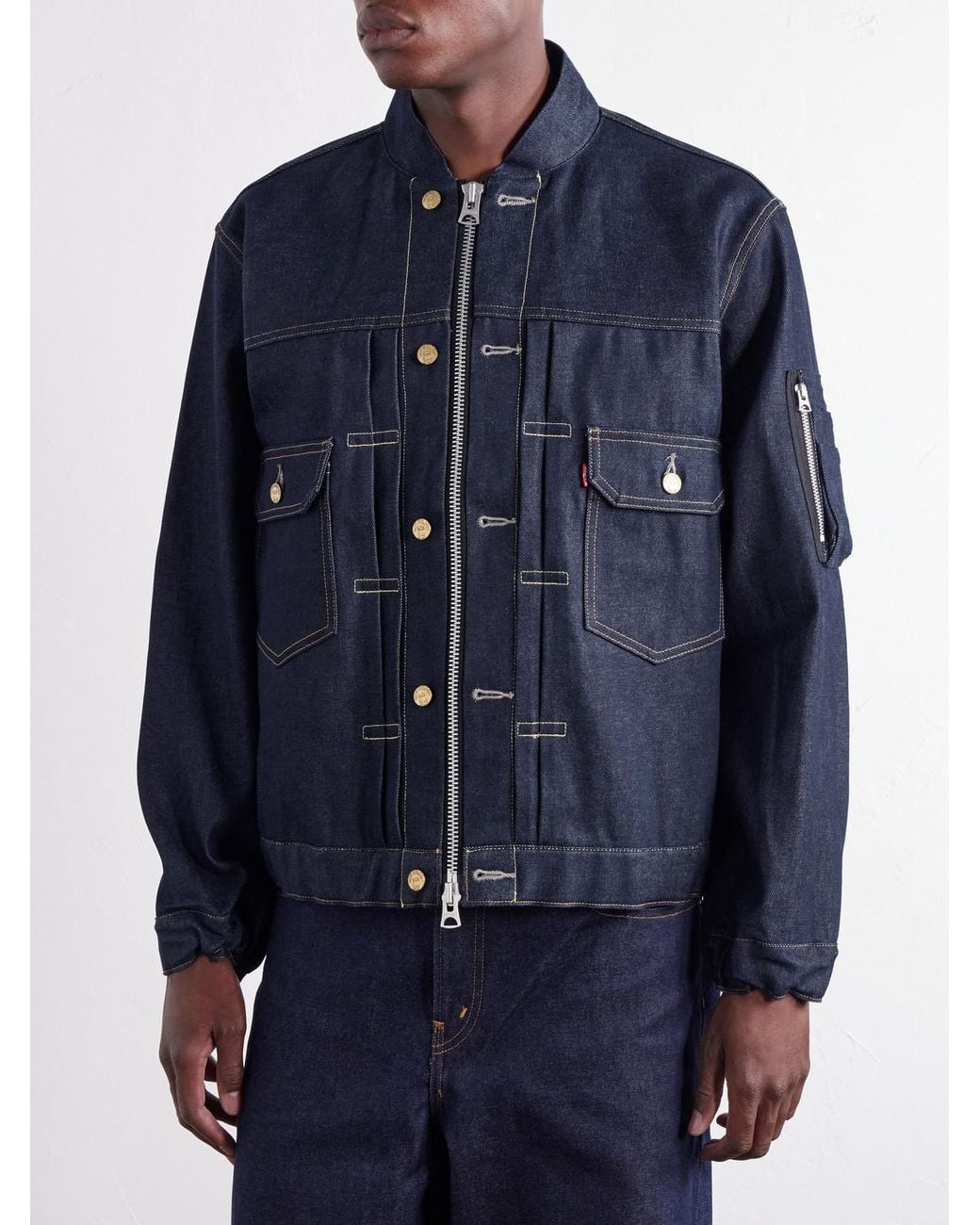 Sacai Blue Levi's Denim Jacket for men