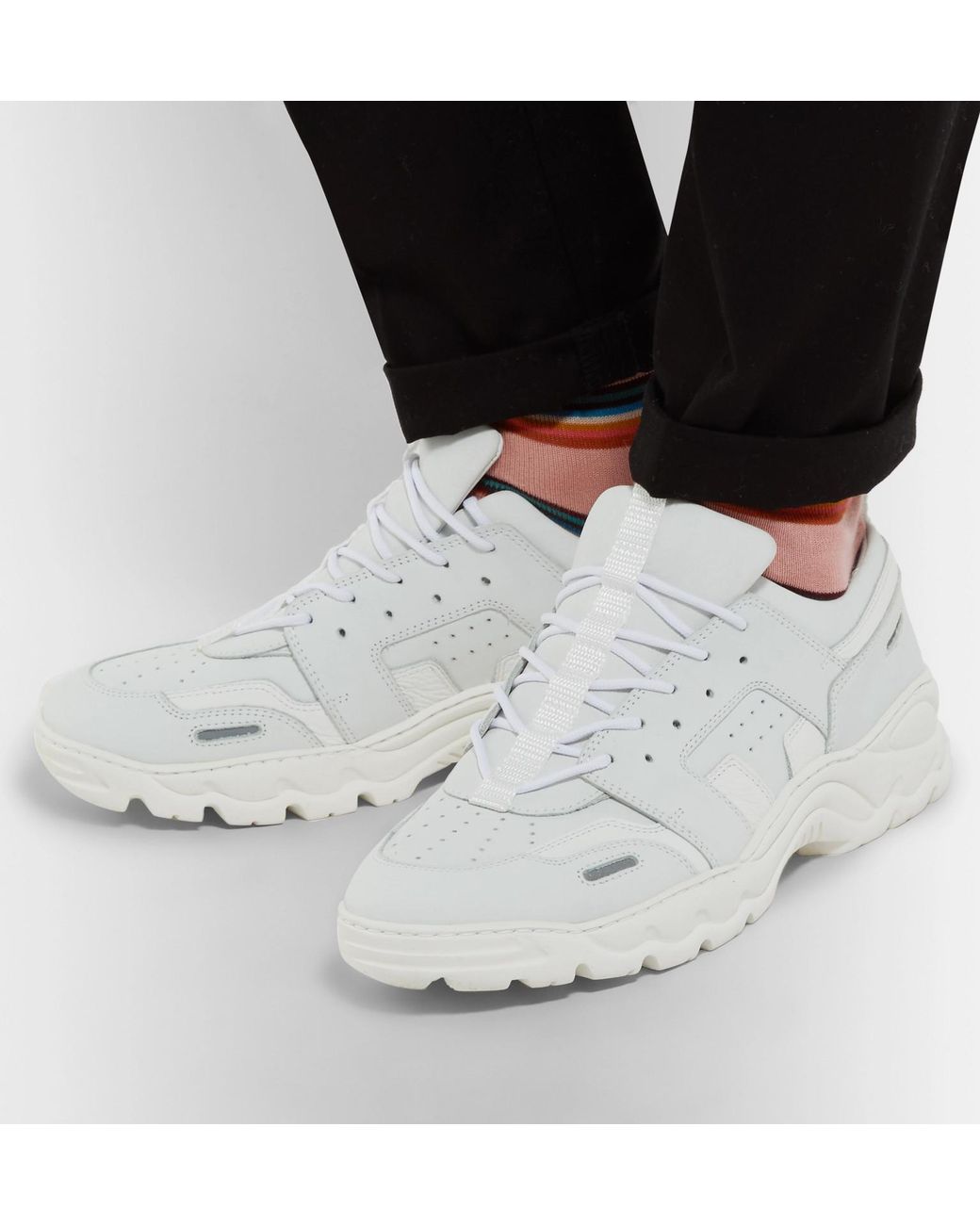 スニーカー AMI PARIS New Lucky 9 Sneakers in White Leather New Lucky 9 Sneakers in White Leather