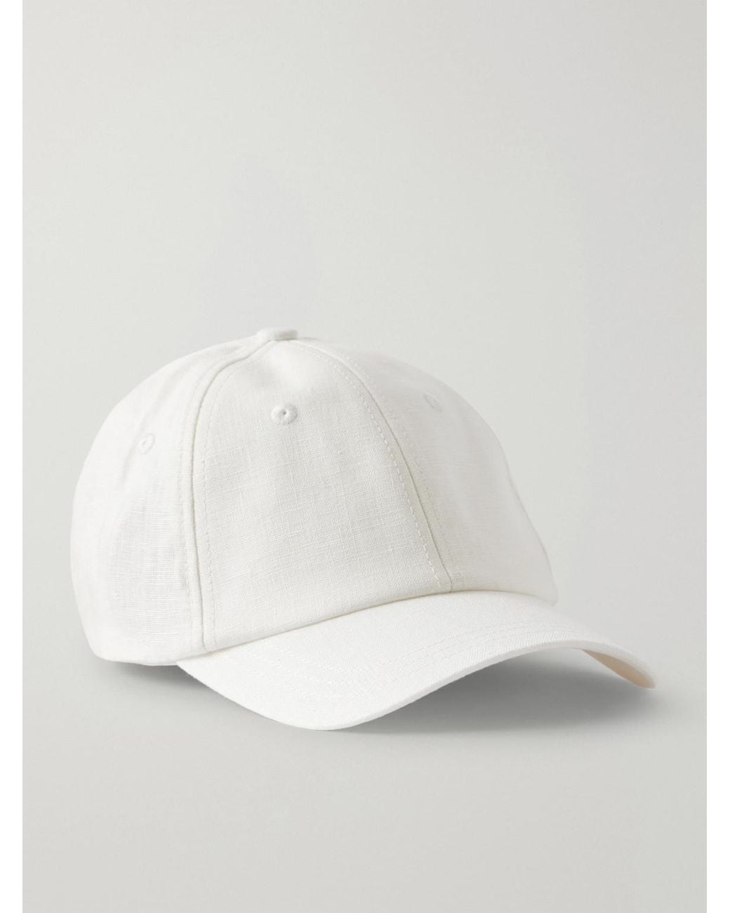 Frescobol Carioca Natural Fernando Linen Baseball Cap for men