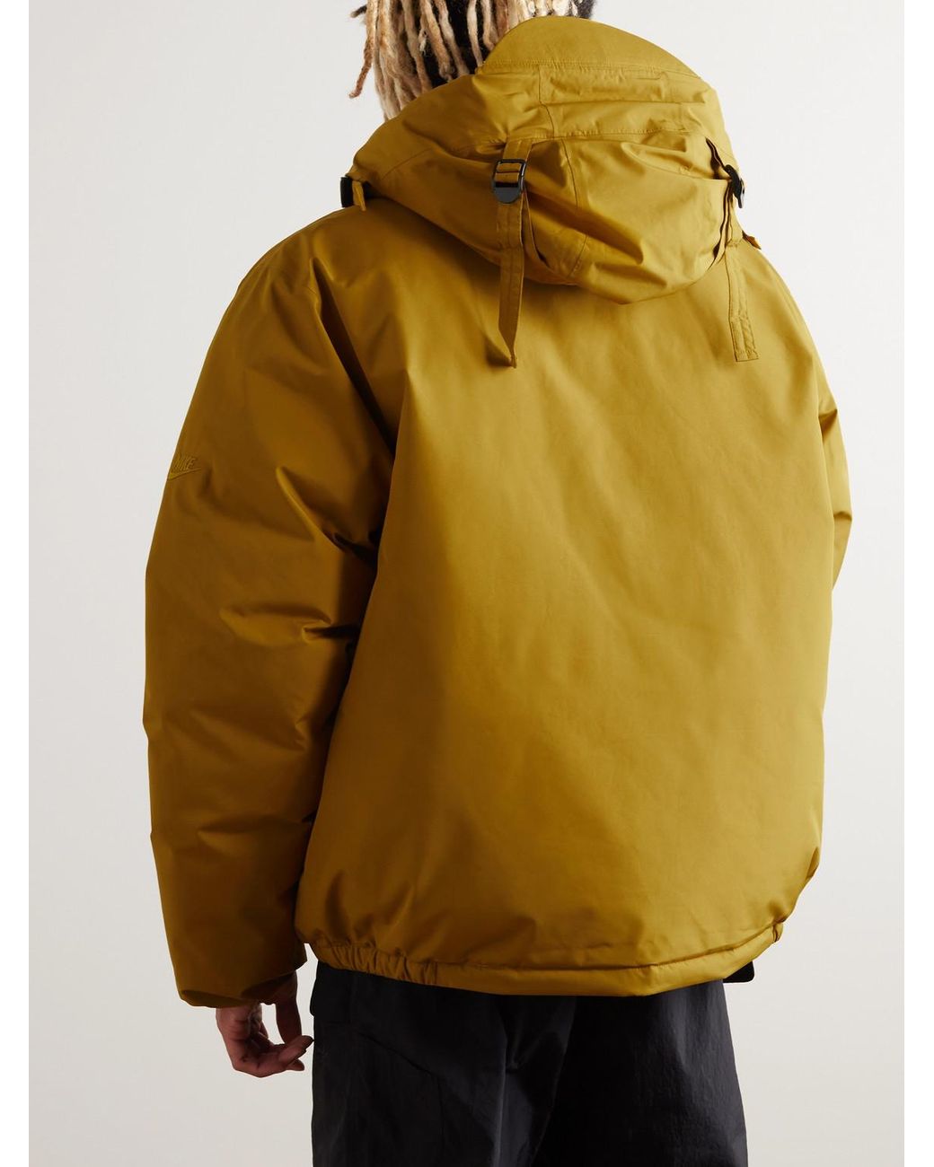 Nike Storm fit Adv Padded Gore tex Hooded Jacket in Yellow for