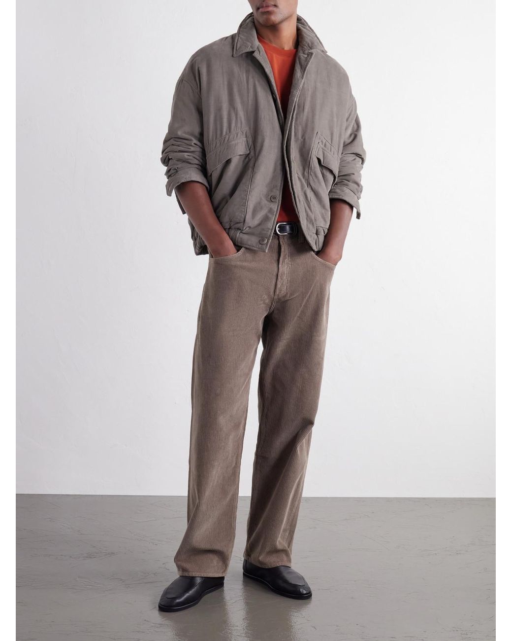Casey Casey Gray Auber Cotton-Corduroy Blouson Jacket for men