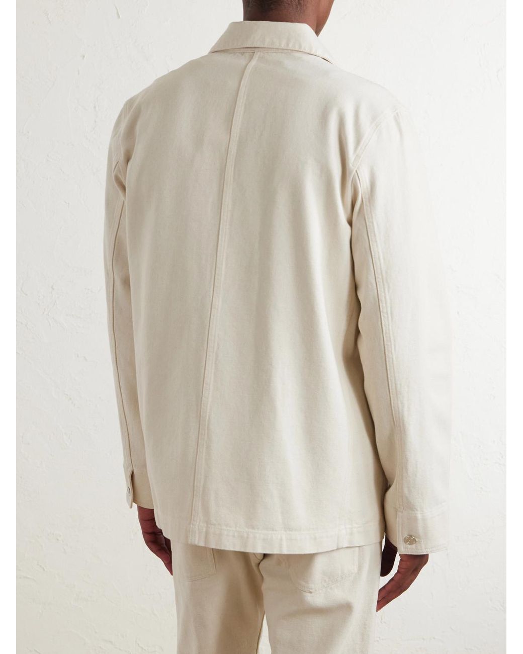A.P.C. Natural Cotton-Twill Overshirt for men