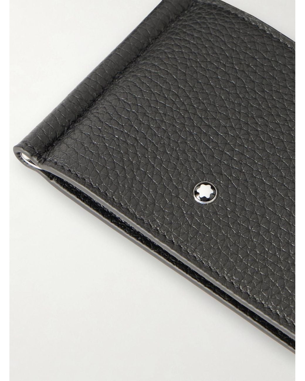 Montblanc Black Full-Grain Leather Billfold Wallet for men