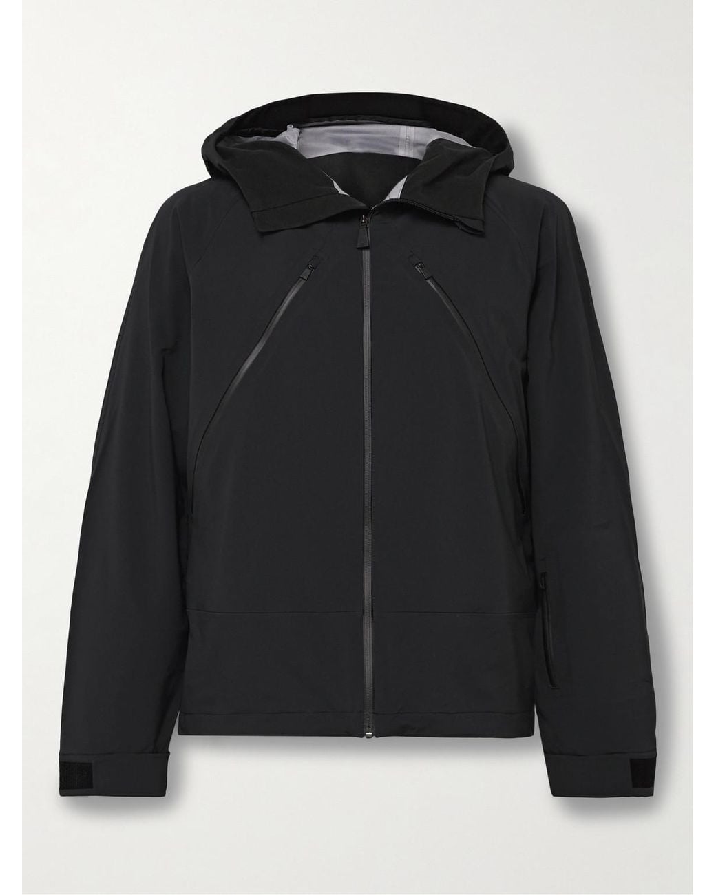 Aztech Mountain Black Hayden Hooded Ski Jacket for men