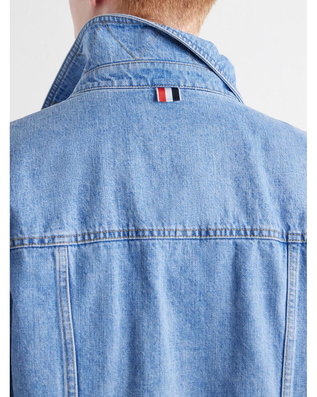 Thom Browne Blue Denim Jacket for men
