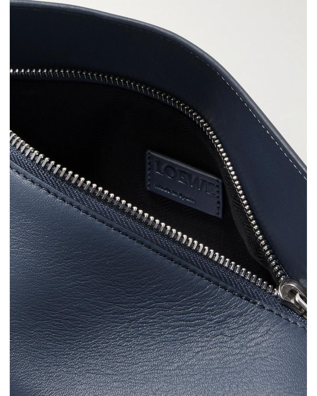 Loewe Blue Puzzle Edge Small Leather Belt Bag for men