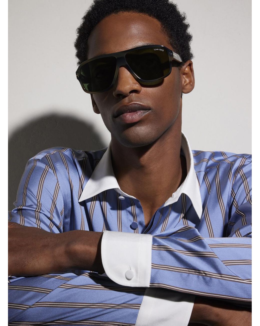 Tom Ford Green William 02 Aviator-style Acetate Sunglasses for men