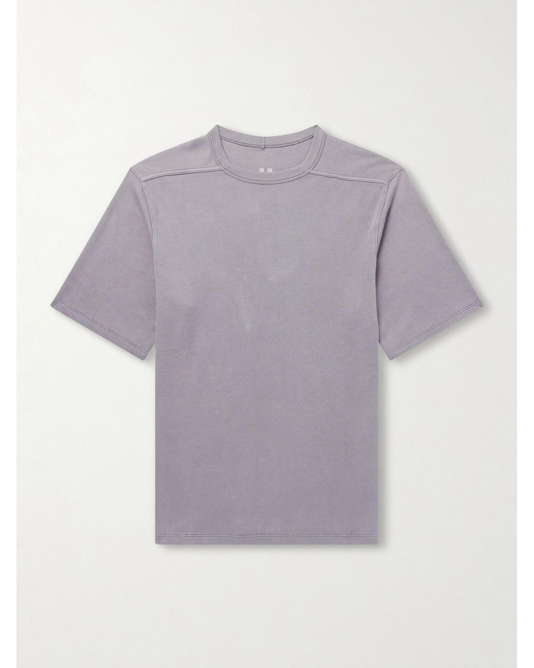 Rick Owens Purple Brad Cotton-Jersey T-Shirt for men
