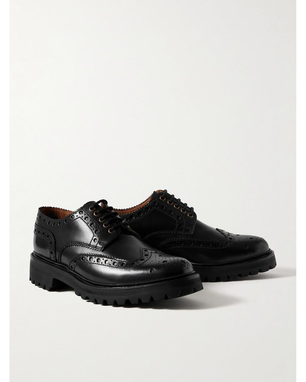 Cheap grenson archie black brogues New Arrivals