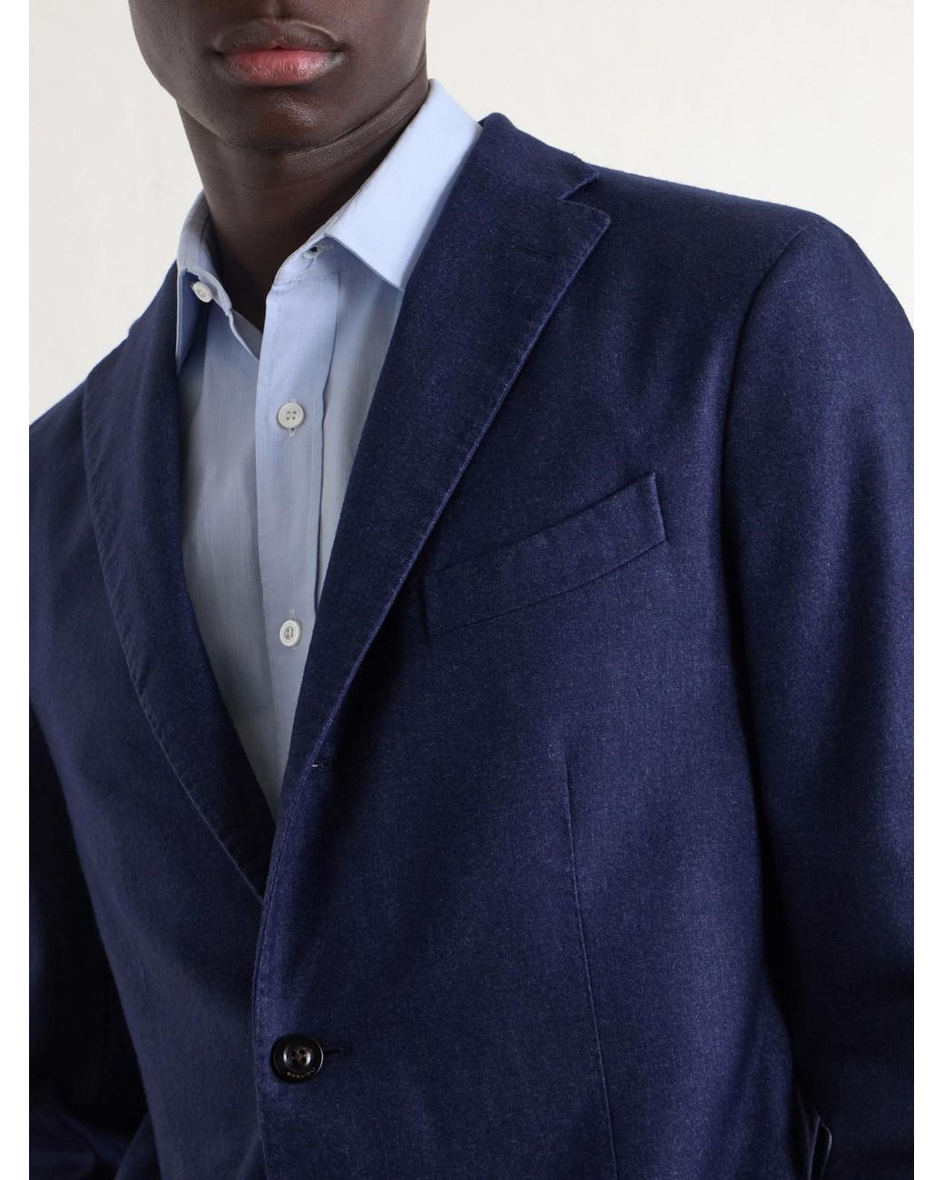 Boglioli Blue Wool-blend Blazer for men