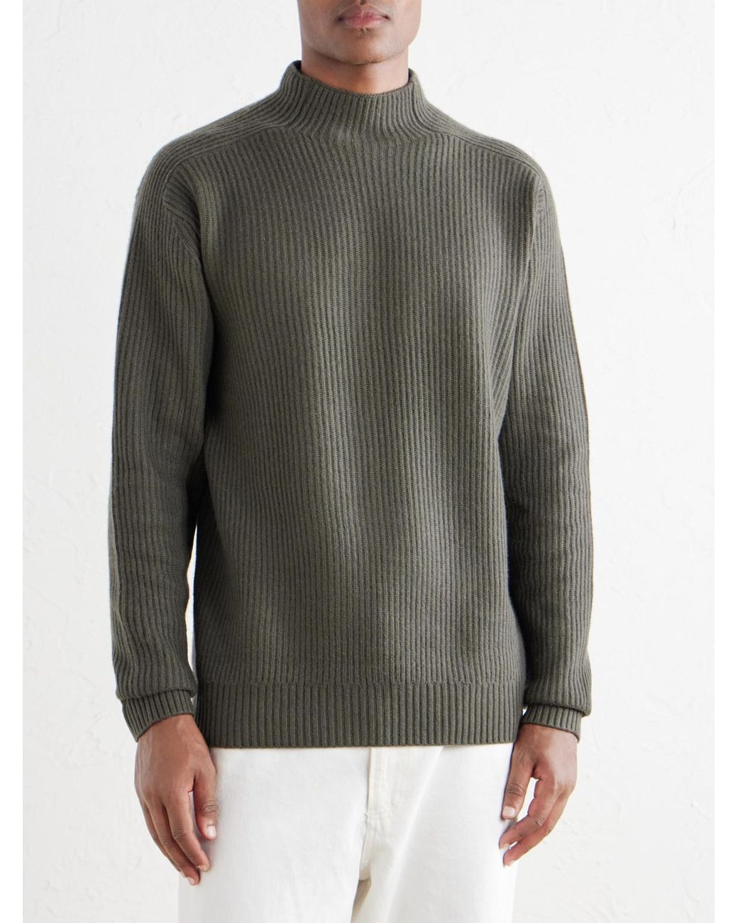 Mr P. Gray Cashmere Rollneck Sweater for men