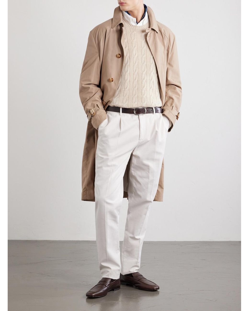 Ralph Lauren Natural Cashmere Cable-knit Sweater for men