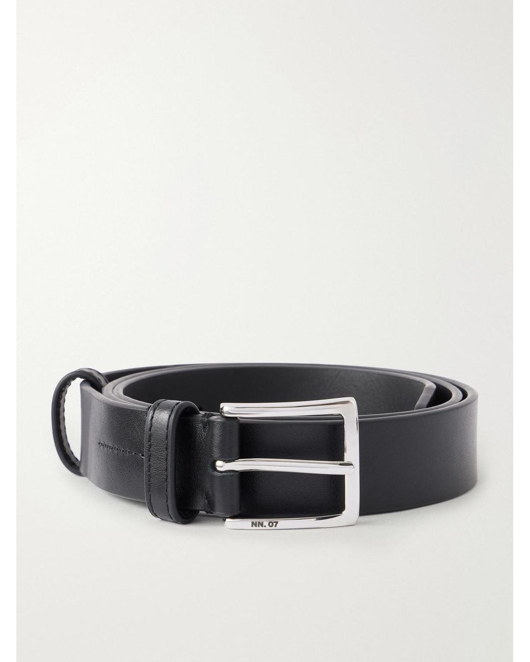 NN07 Black Ever 90030 3Cm Leather Belt for men