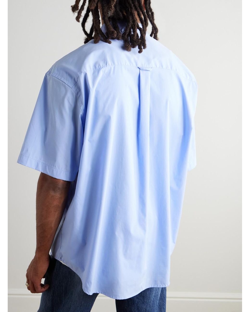 FRIZMWORKS Blue Og Oversized Poplin Shirt for men