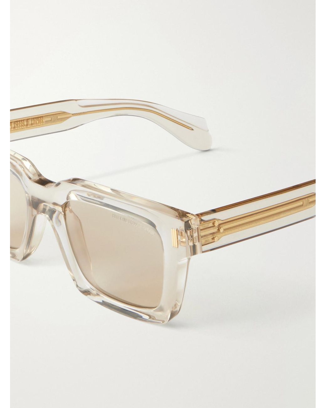 Cutler & Gross Natural 9386 Square-Frame Acetate Sunglasses for men