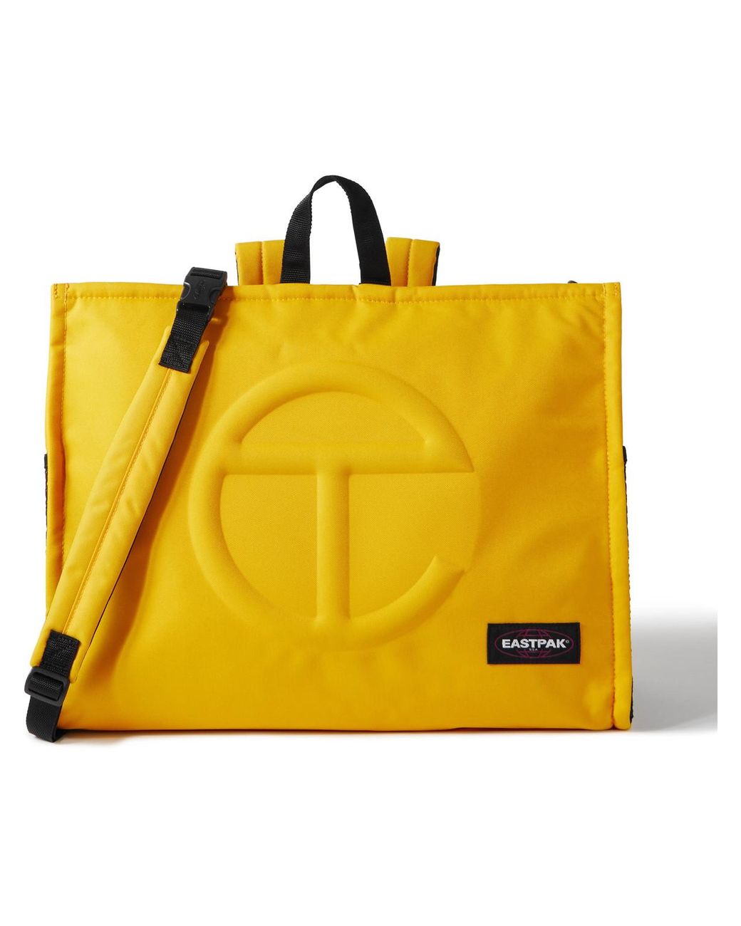 Eastpak Telfar Large Convertible Logo-embossed Shell Tote Bag in Yellow for  Men | Lyst