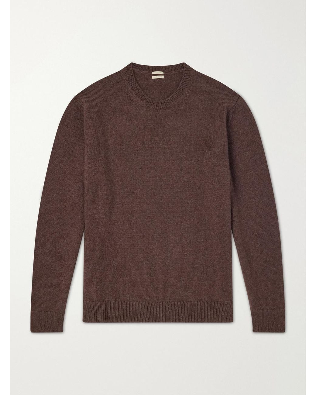 Massimo Alba Brown Ares Cashmere And Alpaca-Blend Sweater for men