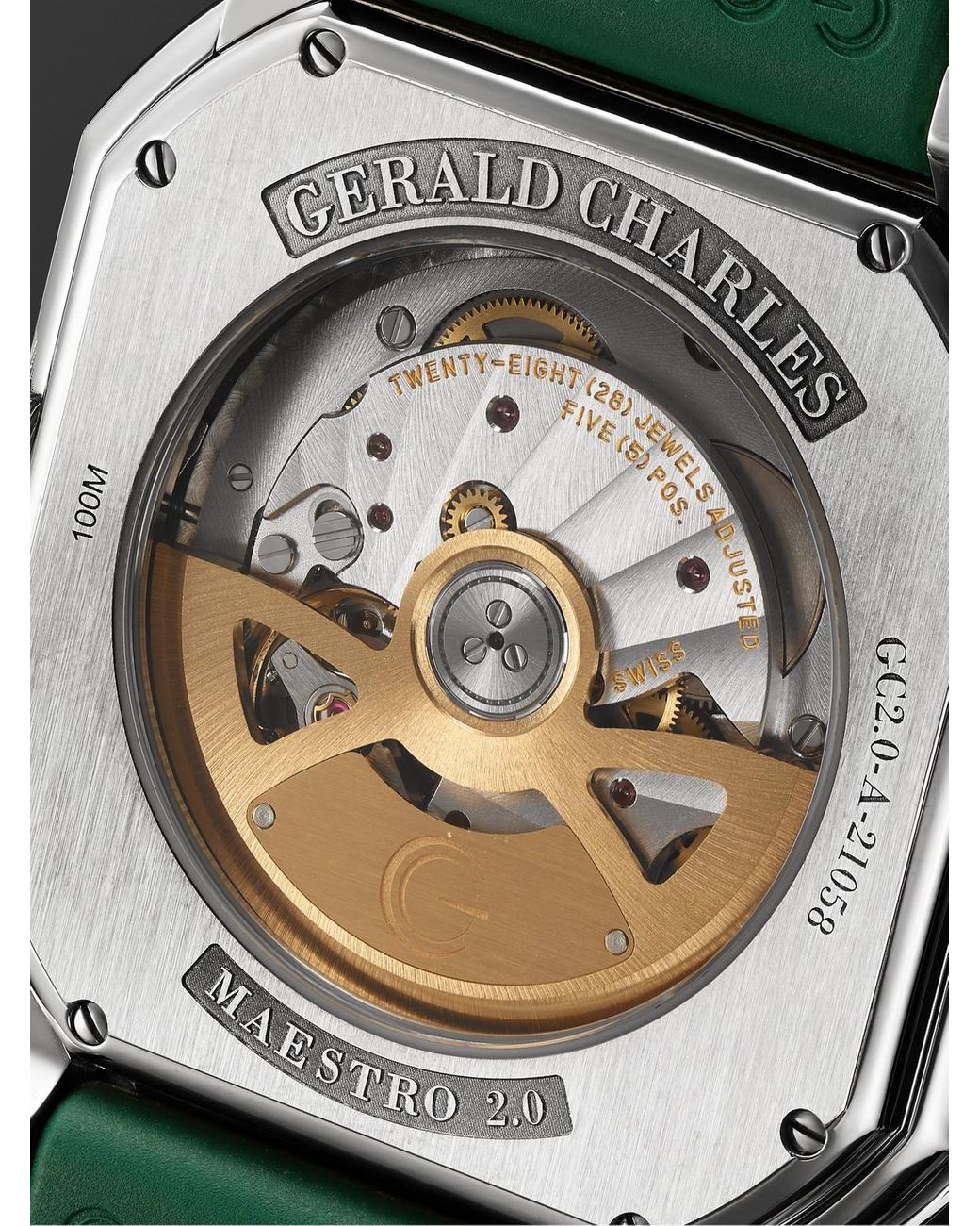 Gerald Charles Green Maestro 2.0 Ultra-Thin Automatic Stainless Steel Watch, Ref. Gc2.0-A-02 for men