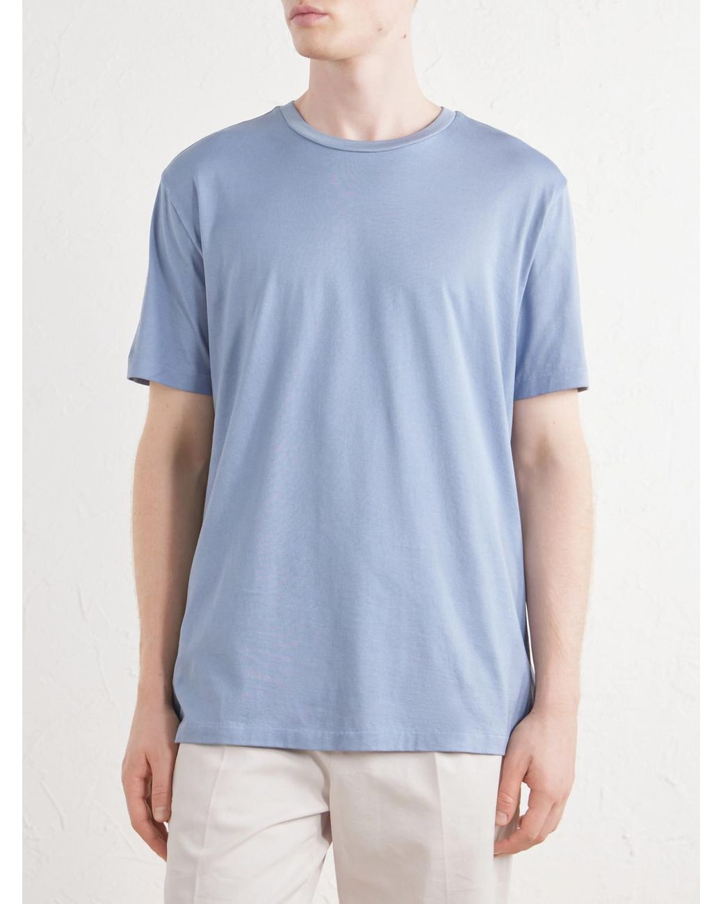 Ralph Lauren Blue Cotton-jersey T-shirt for men