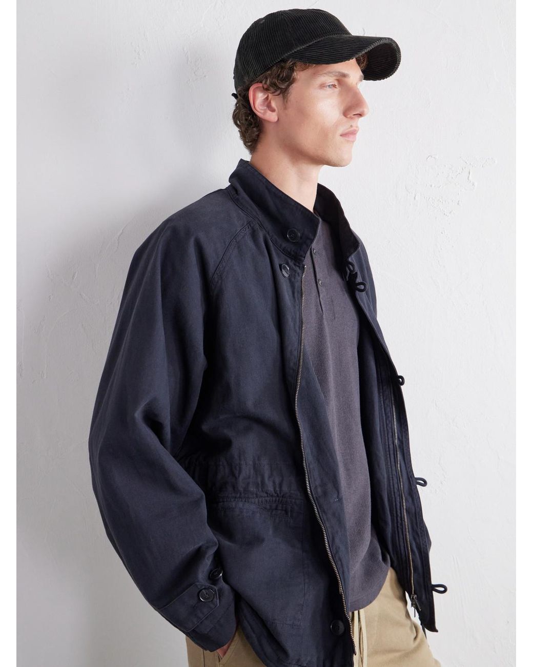 NN07 Black Dad 50004 Organic Cotton-Corduroy Cap for men