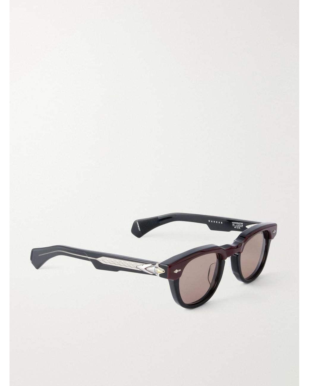Jacques Marie Mage Brown Wahkan D-Frame Two-Tone Acetate Sunglasses for men