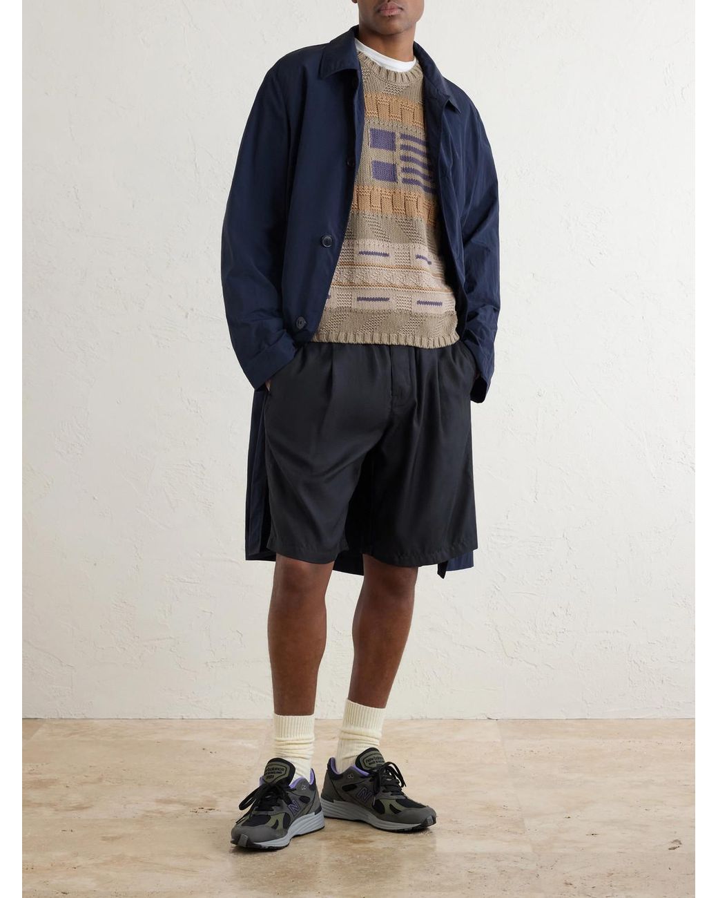 Aimé Leon Dore Natural Knitted Cotton Sweater for men