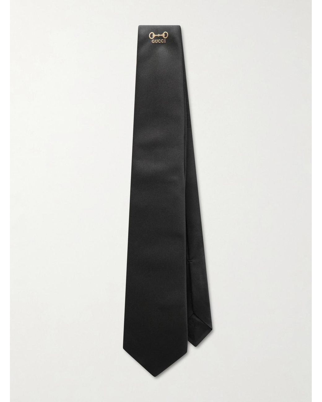 Gucci White 7Cm Silk-Twill Tie for men