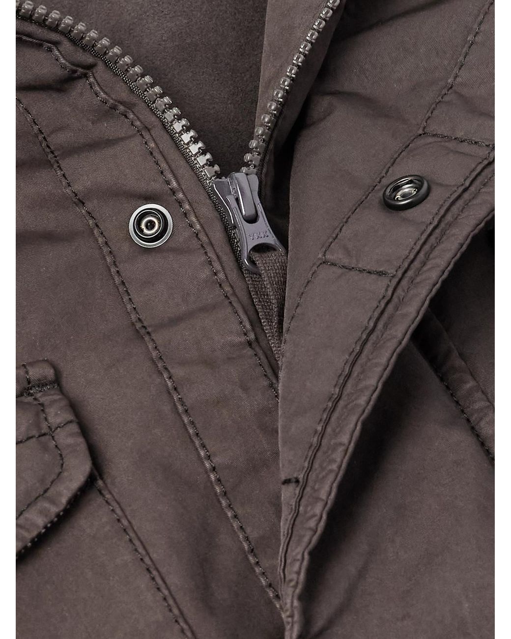 Stone Island Brown Ghost Garment-Dyed Padded David Light-Tc Field Jacket for men