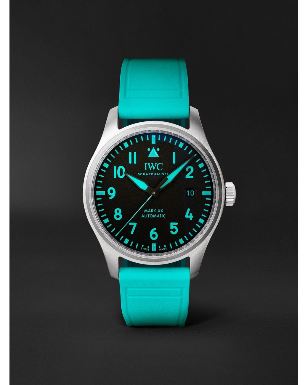 Iwc Blue Mercedes-amg Petronas Formula Onetm Team Pilot's Mark Xx Automatic Titanium Watch for men