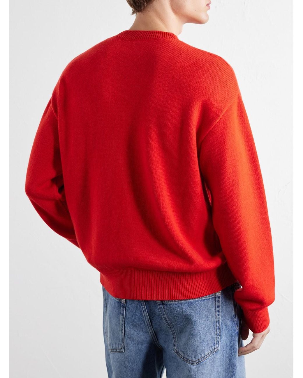Loewe Anagram-Embroidered Cashmere-Blend Sweater for men