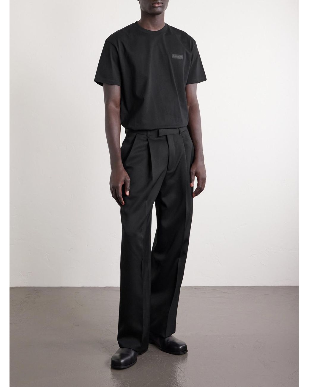 Givenchy Black Logo-Appliquéd Cotton-Jersey T-Shirt for men