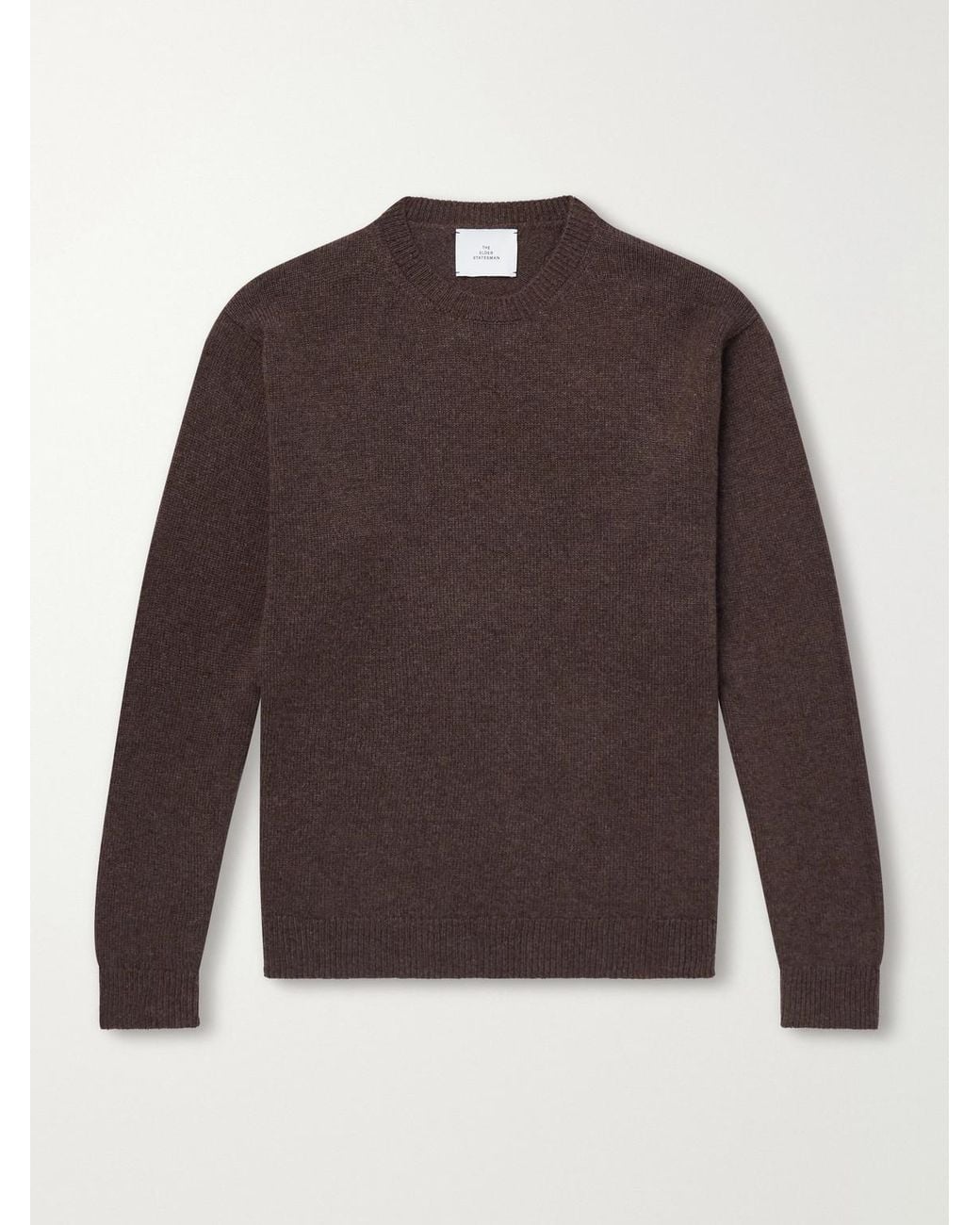The Elder Statesman Statesman Cashmere Sweater in Brown for Men | Lyst