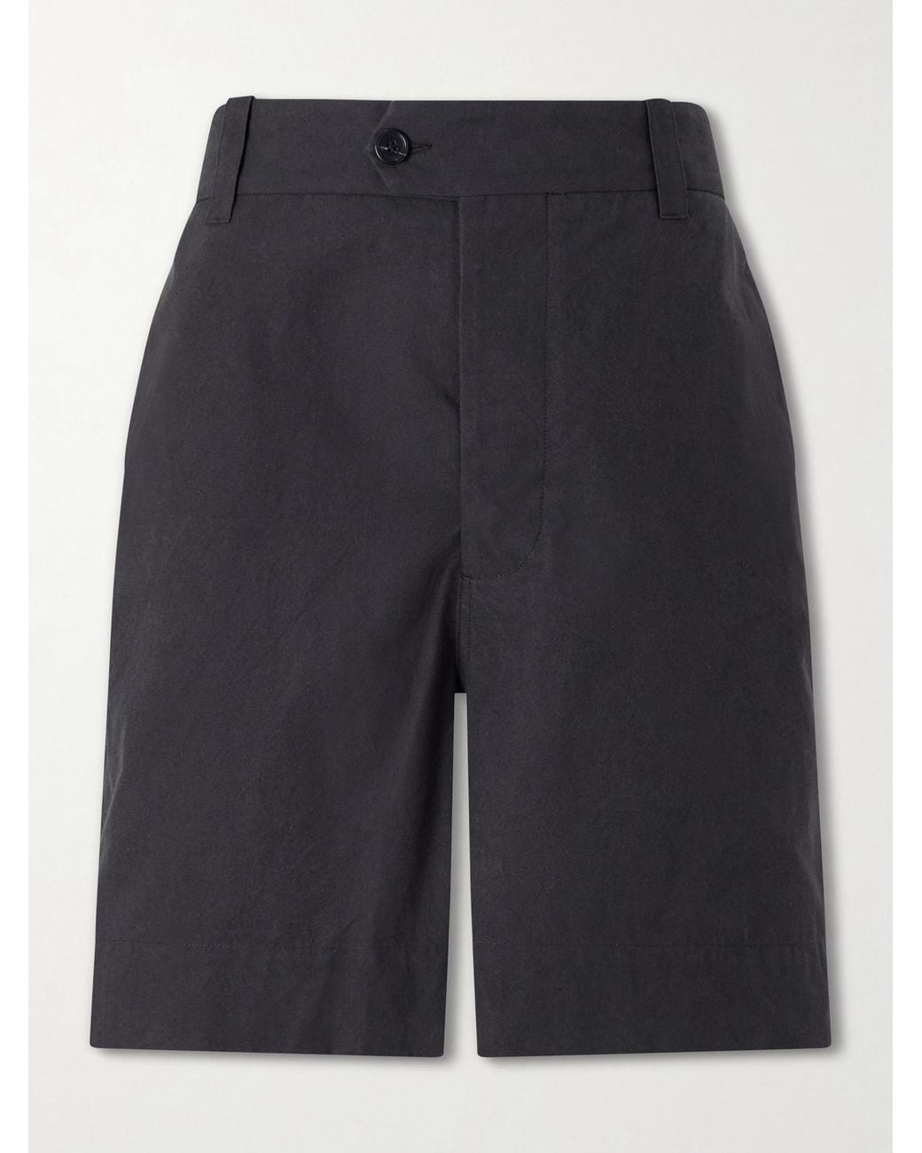 Margaret Howell Blue Straight-Leg Cotton Shorts for men