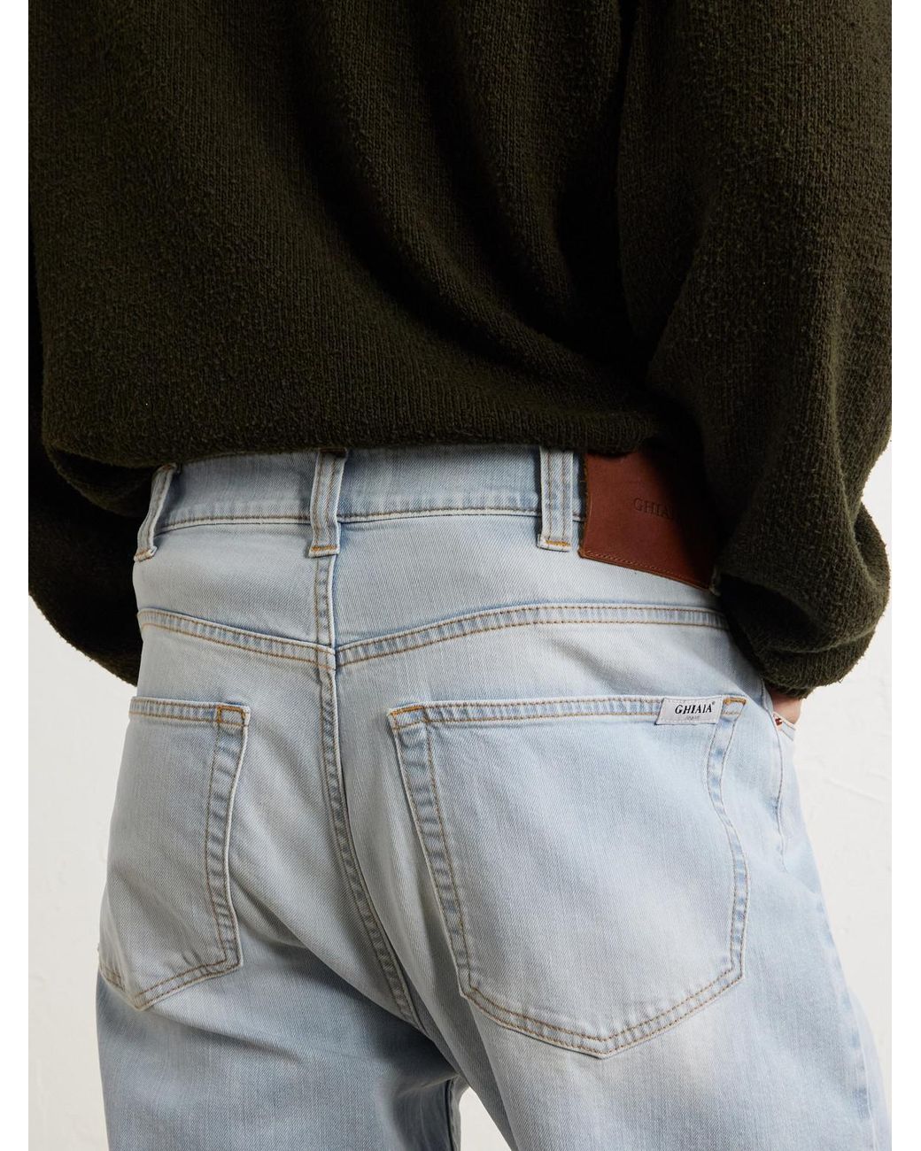 Ghiaia Blue Straight-Leg Jeans for men