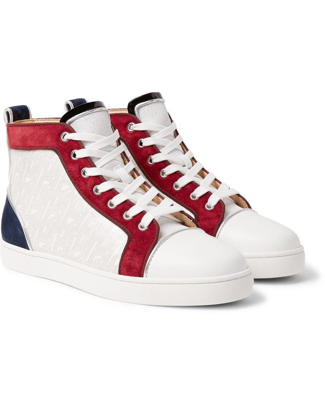 christian louboutin denim sneakers